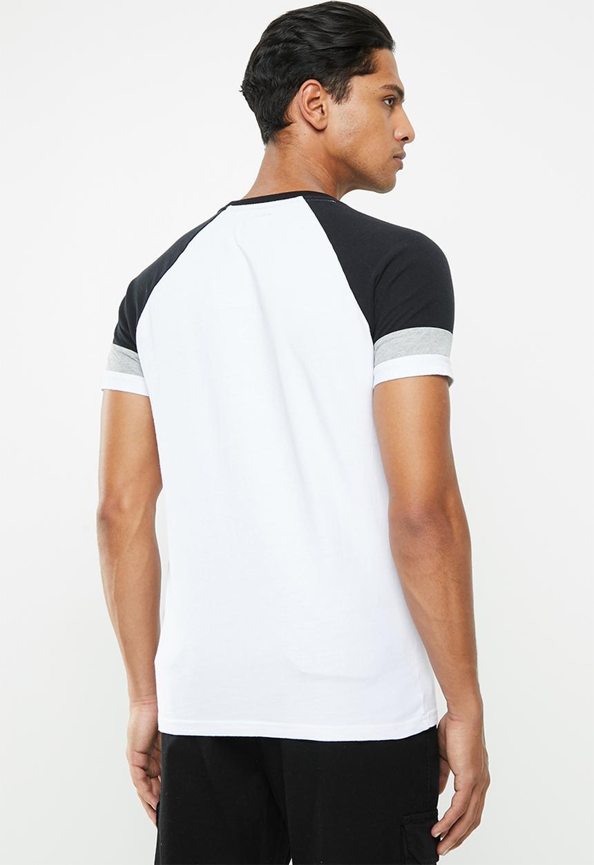 Superdry. - Vl tri colour raglan tee - multi 