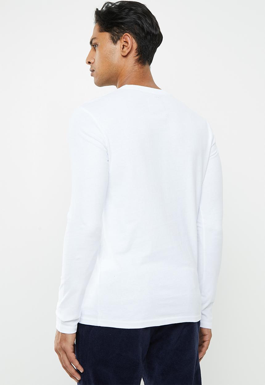 Superdry. - Vintage logo linear tee - white
