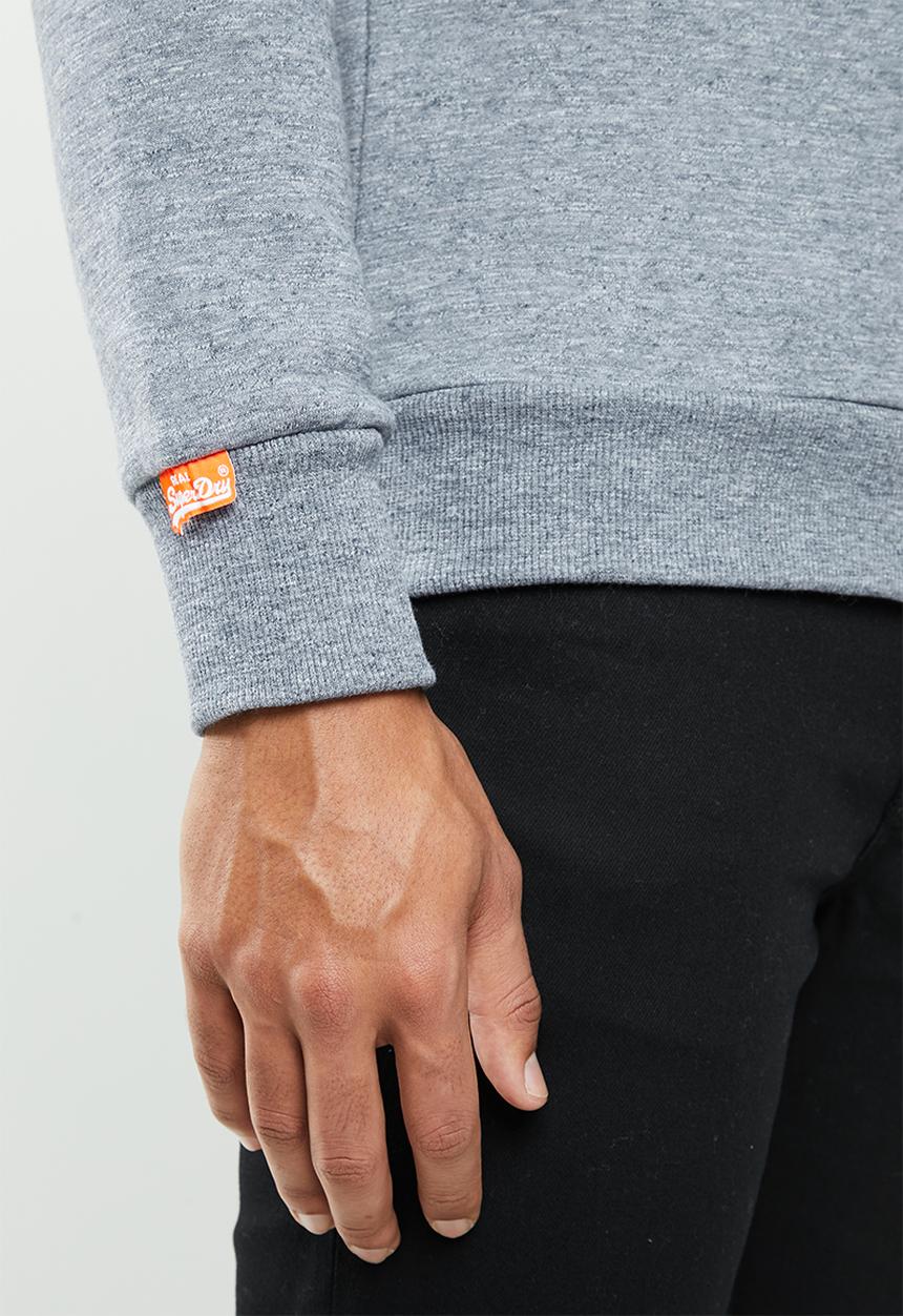 Superdry. - Orange label crew sweater - blue