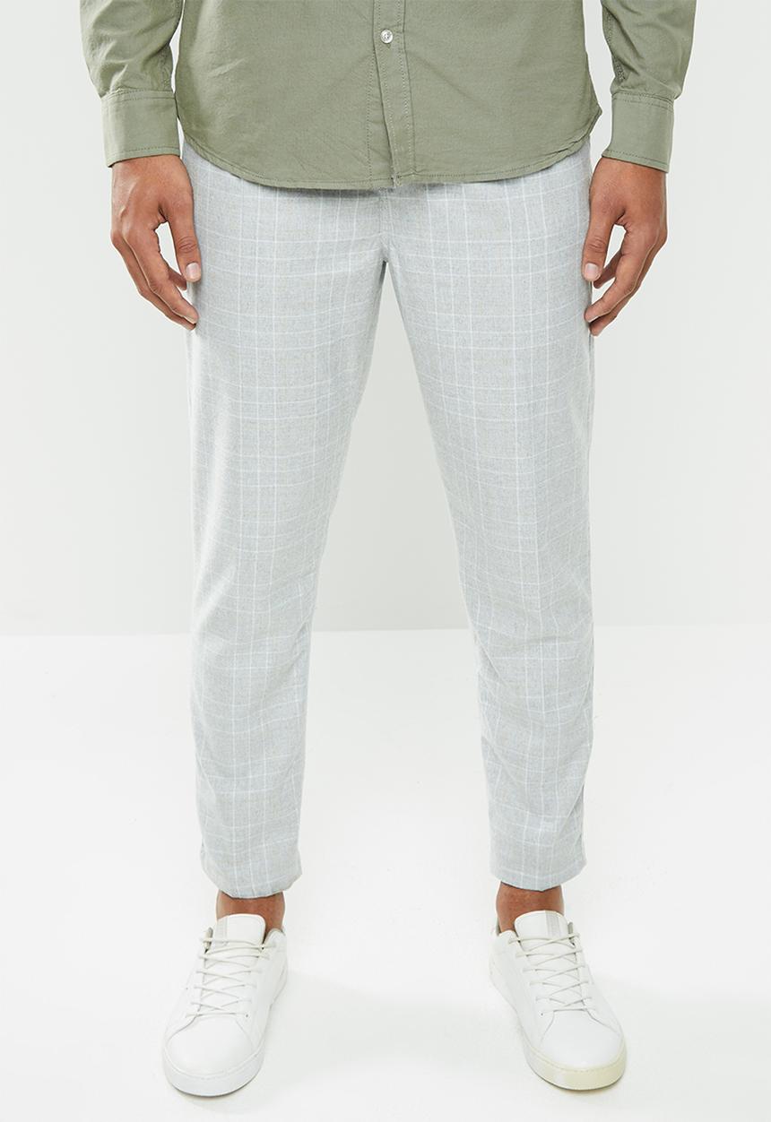 Cotton On - Oxford trouser - light grey & white check