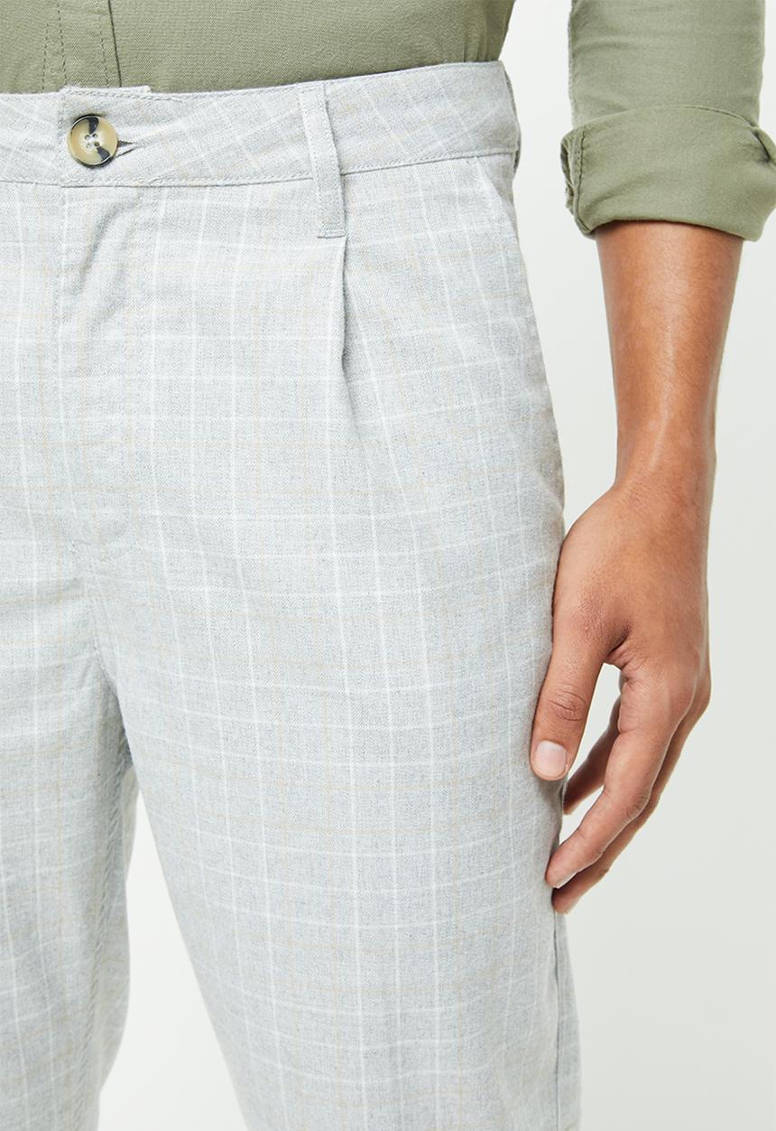 Cotton On - Oxford trouser - light grey & white check