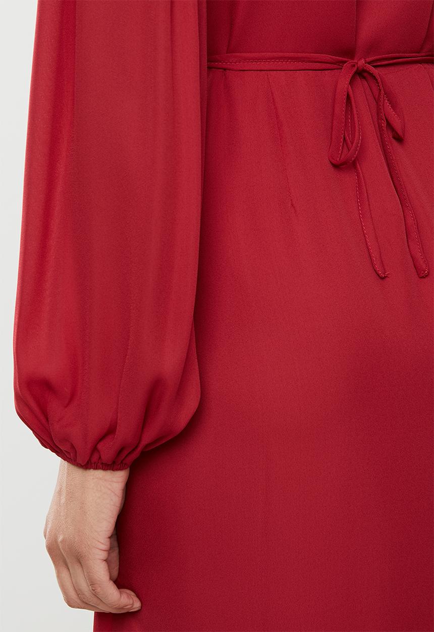 Glamorous - Midi wrap dress - dark red