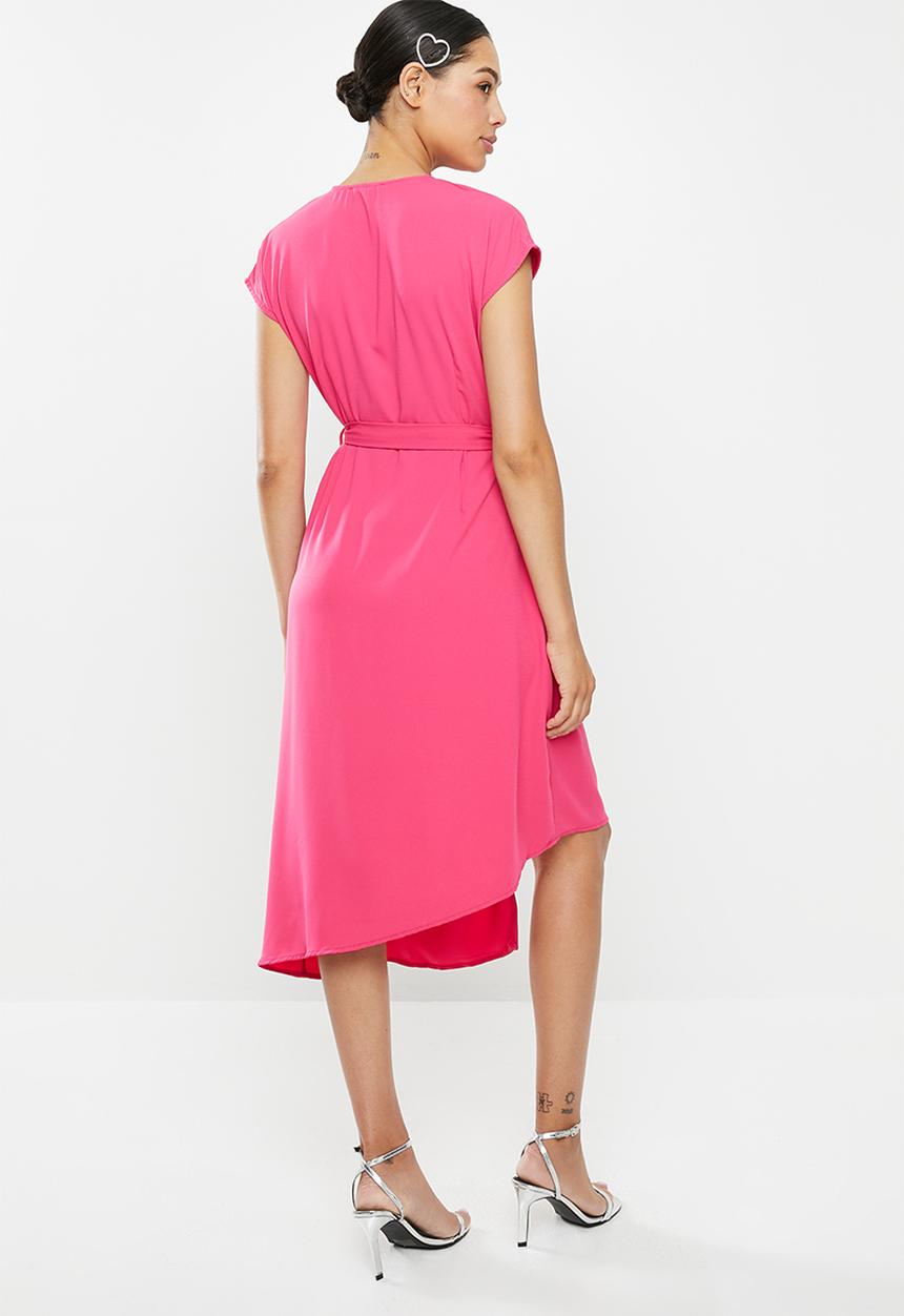 Glamorous - Kimono wrap dress - hot pink