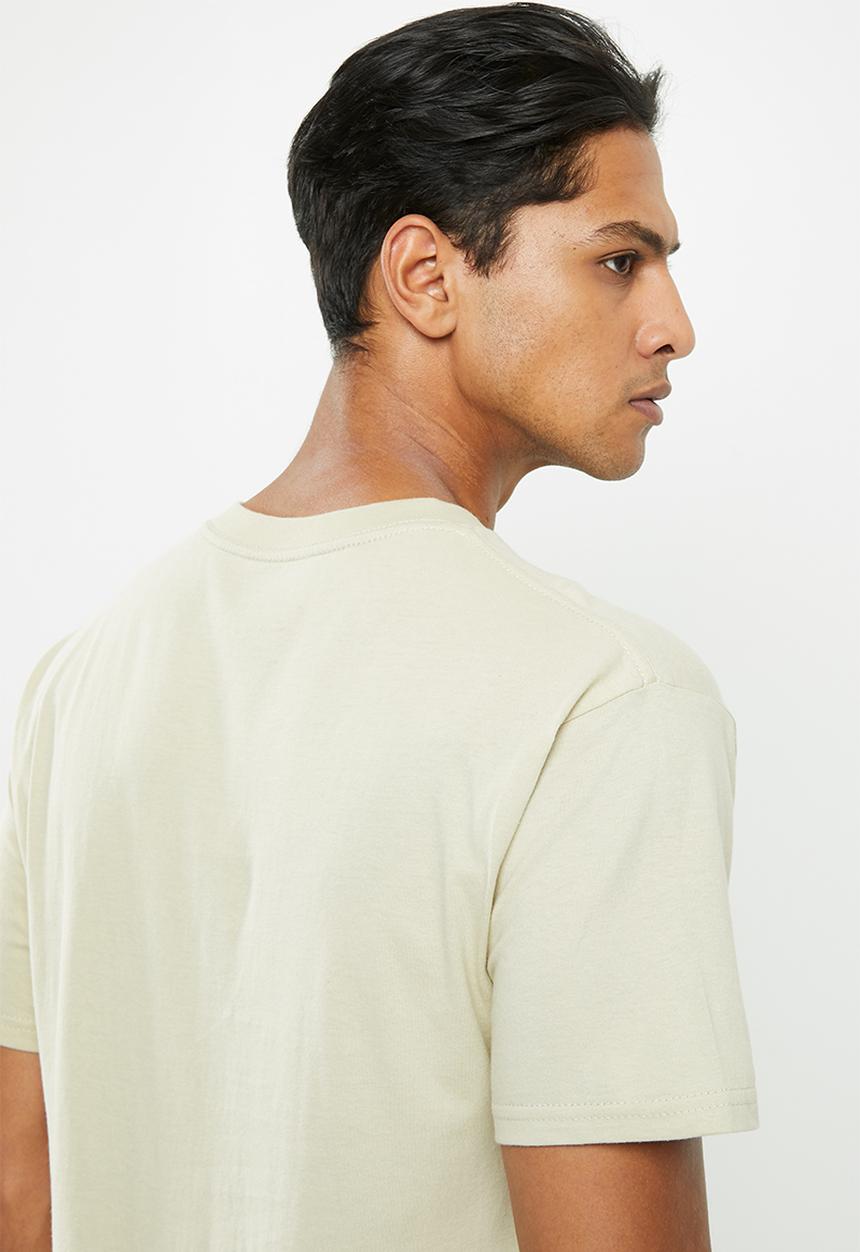 Cotton On - Essential short sleeve skate tee - pale sand