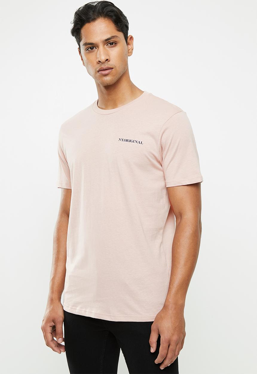 Cotton On - N.Y original text T-shirt - dirty pink