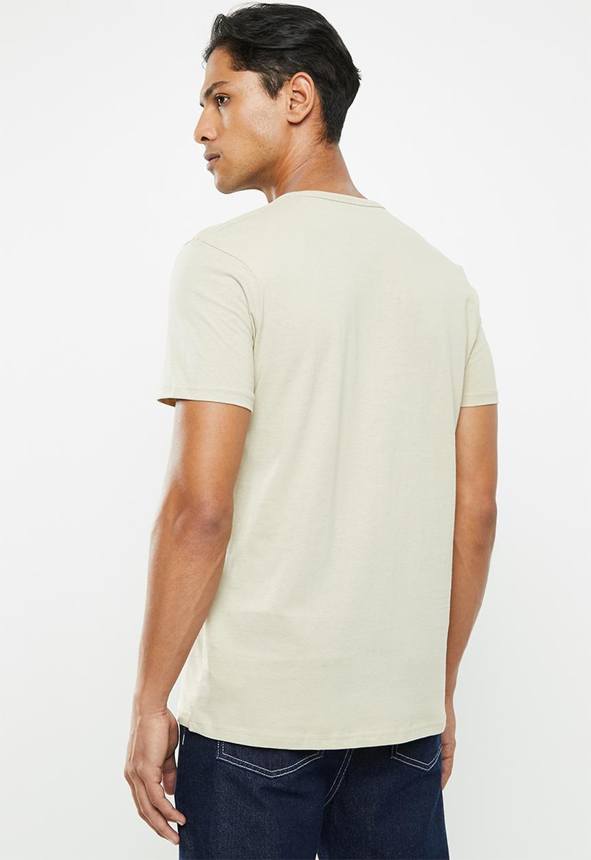 Cotton On - Essential henley - pale sand