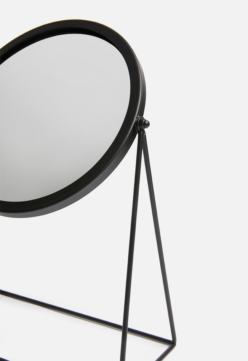 H&S - Round make-up mirror - black