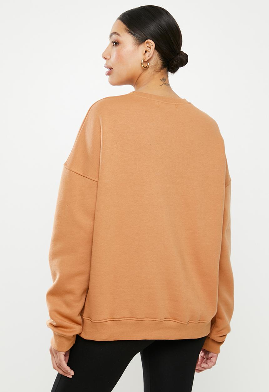 Missguided - Basic oversized sweatshirt - tan