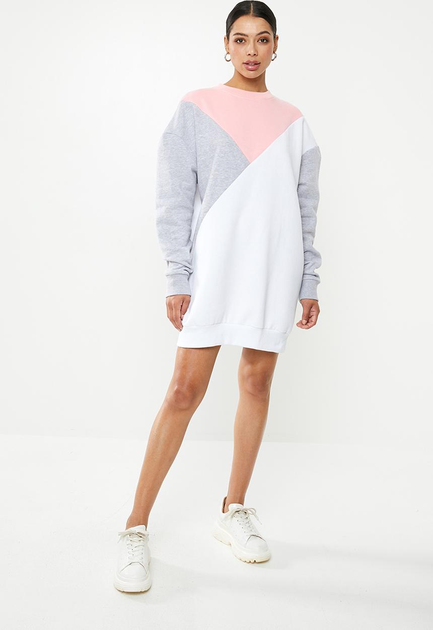 Missguided - Colour block sweater dress triangle - multi 