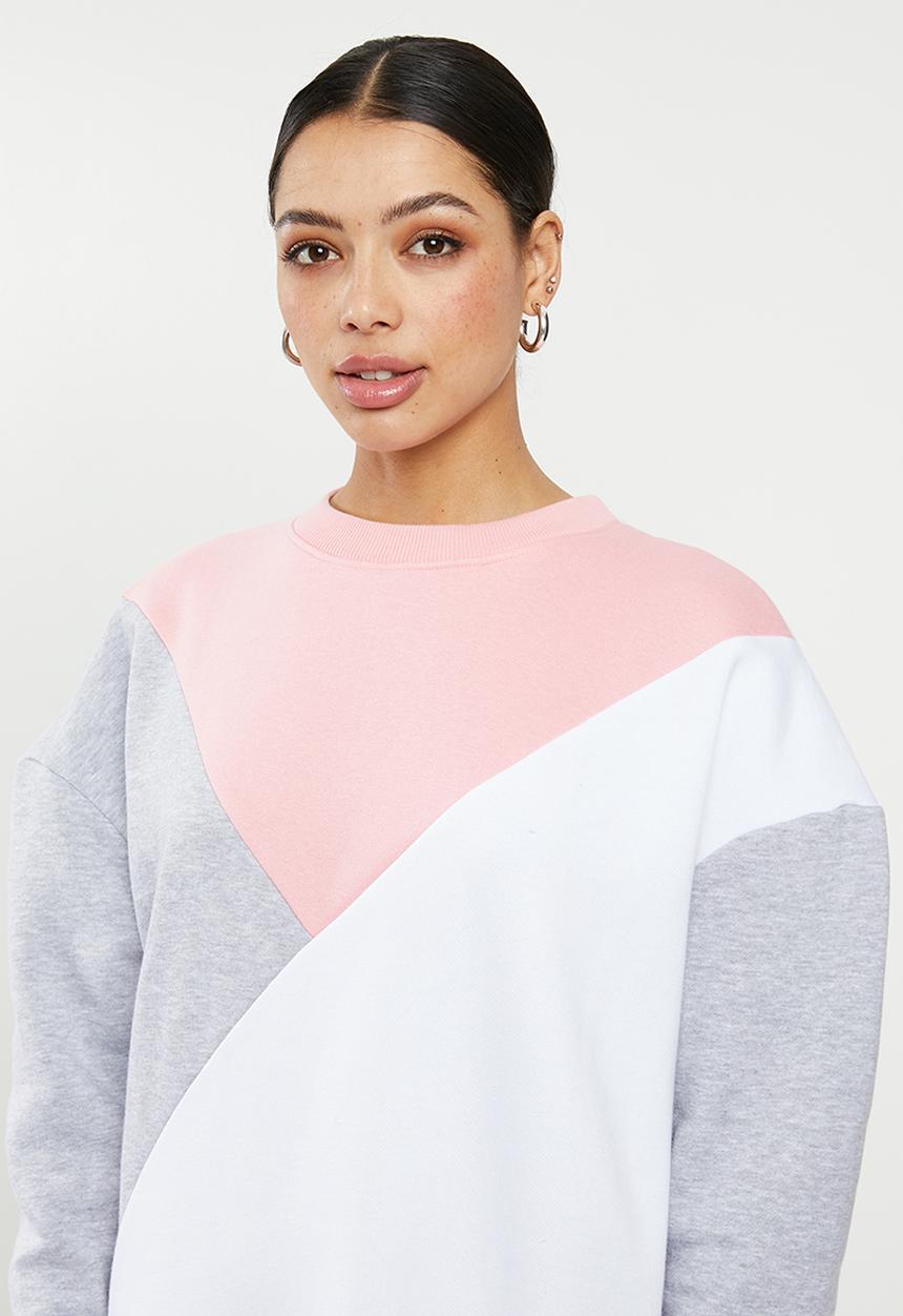 Missguided - Colour block sweater dress triangle - multi 