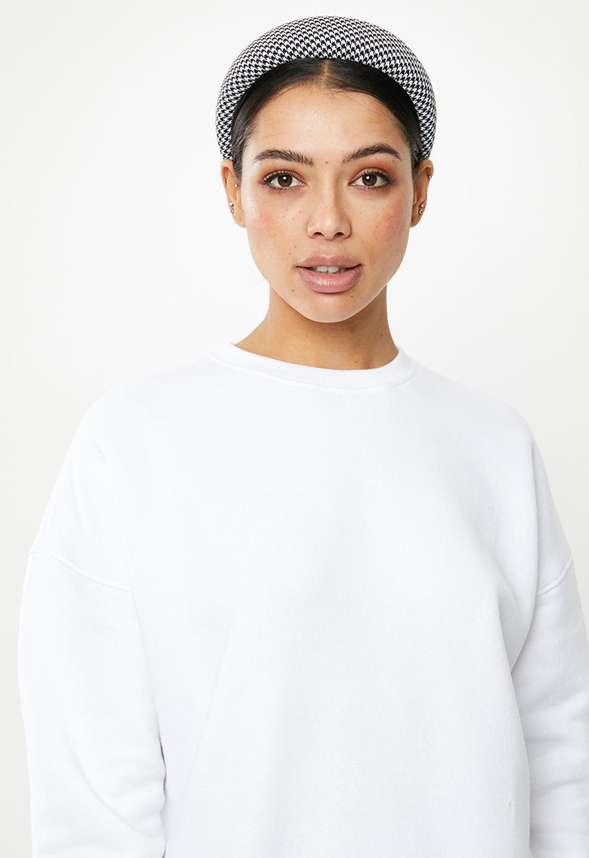 Missguided - Basic oversized sweat - white