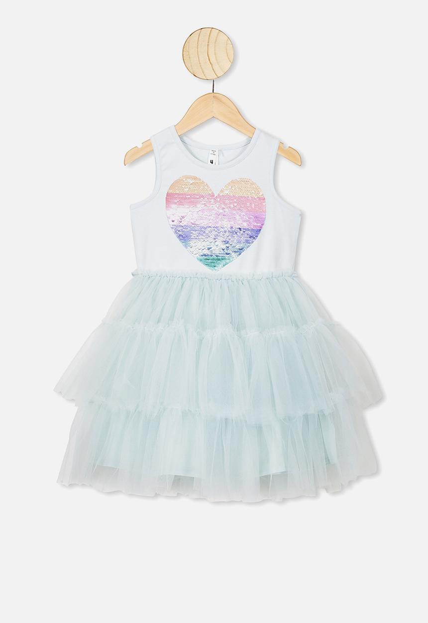 Cotton On - Iris tulle dress - light ether