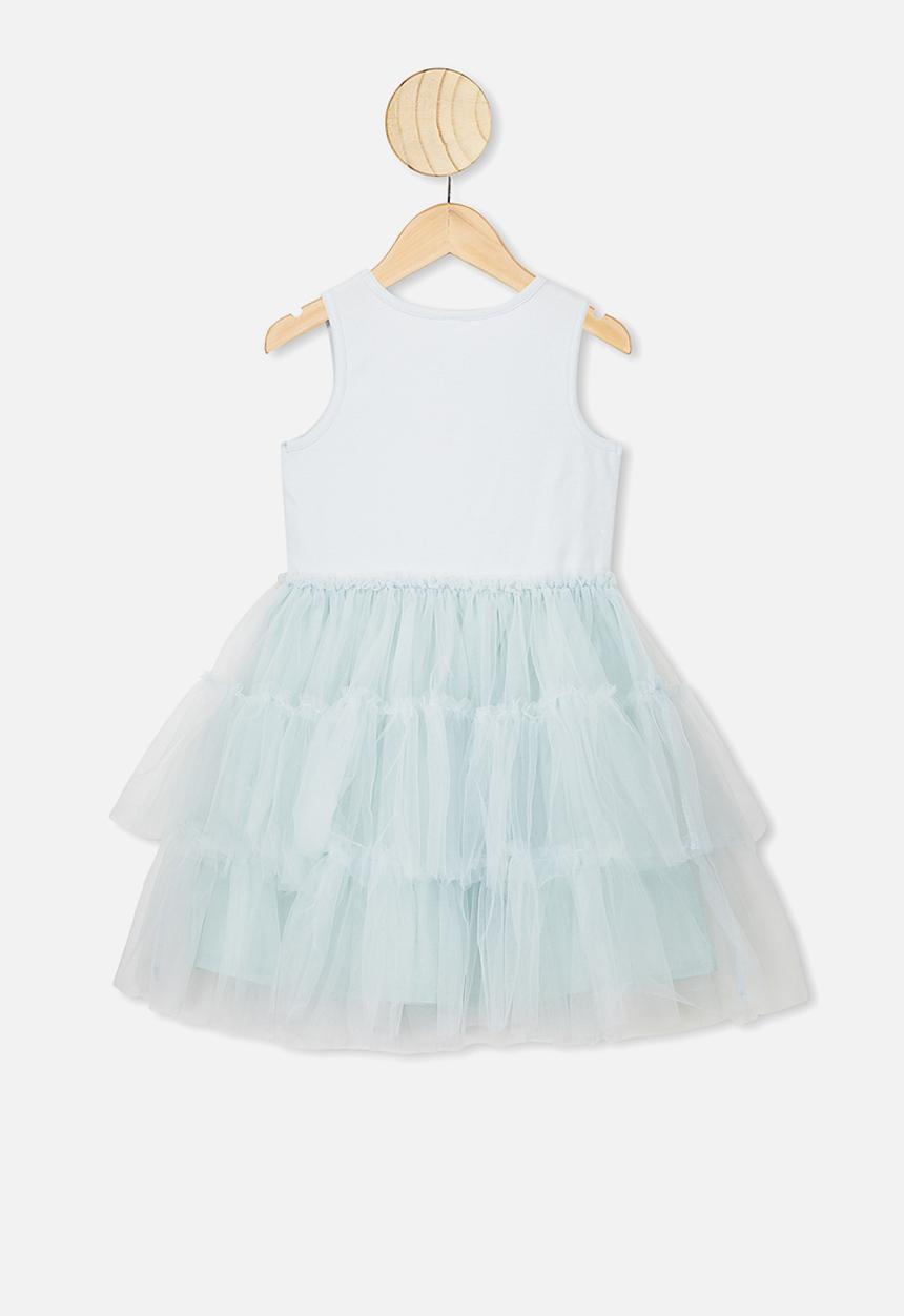 Cotton On - Iris tulle dress - light ether