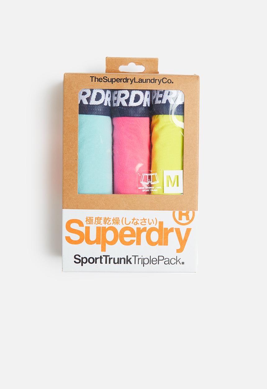 Superdry. - O.l sport 3 pack trunks - multi
