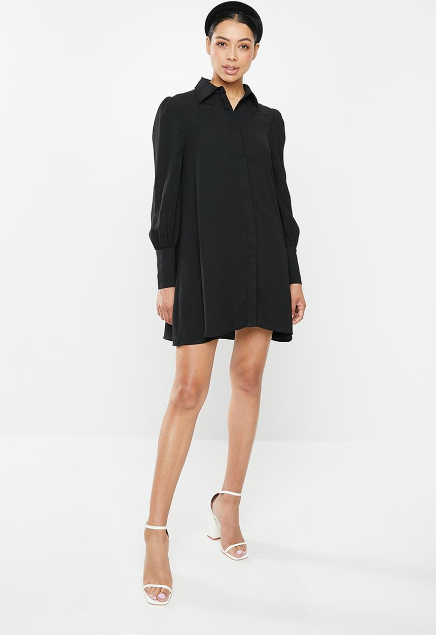 Glamorous - Swing shirt dress - black