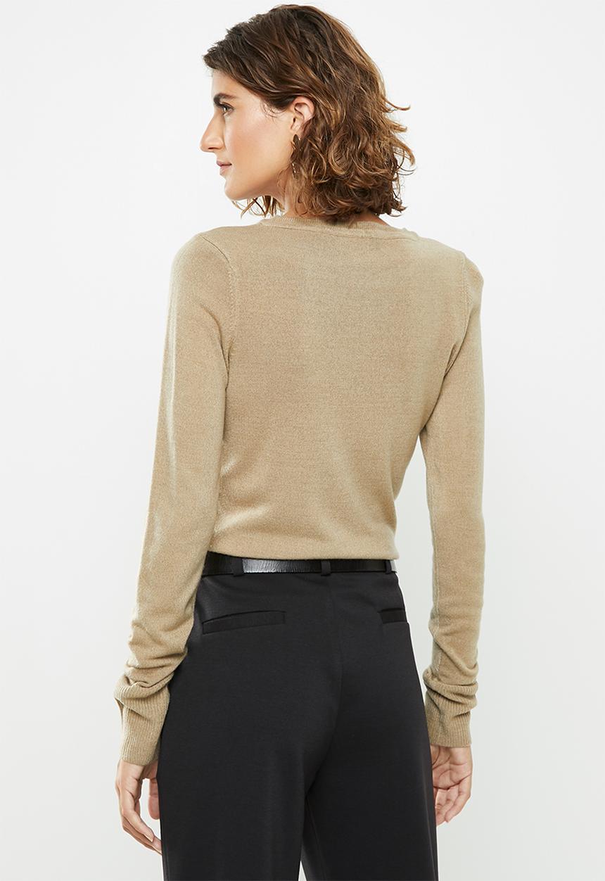 edit - Front seam crew neck - neutral 