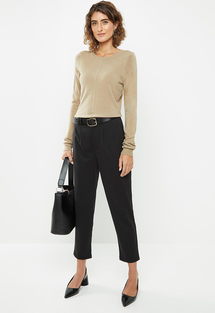 edit - Front seam crew neck - neutral 