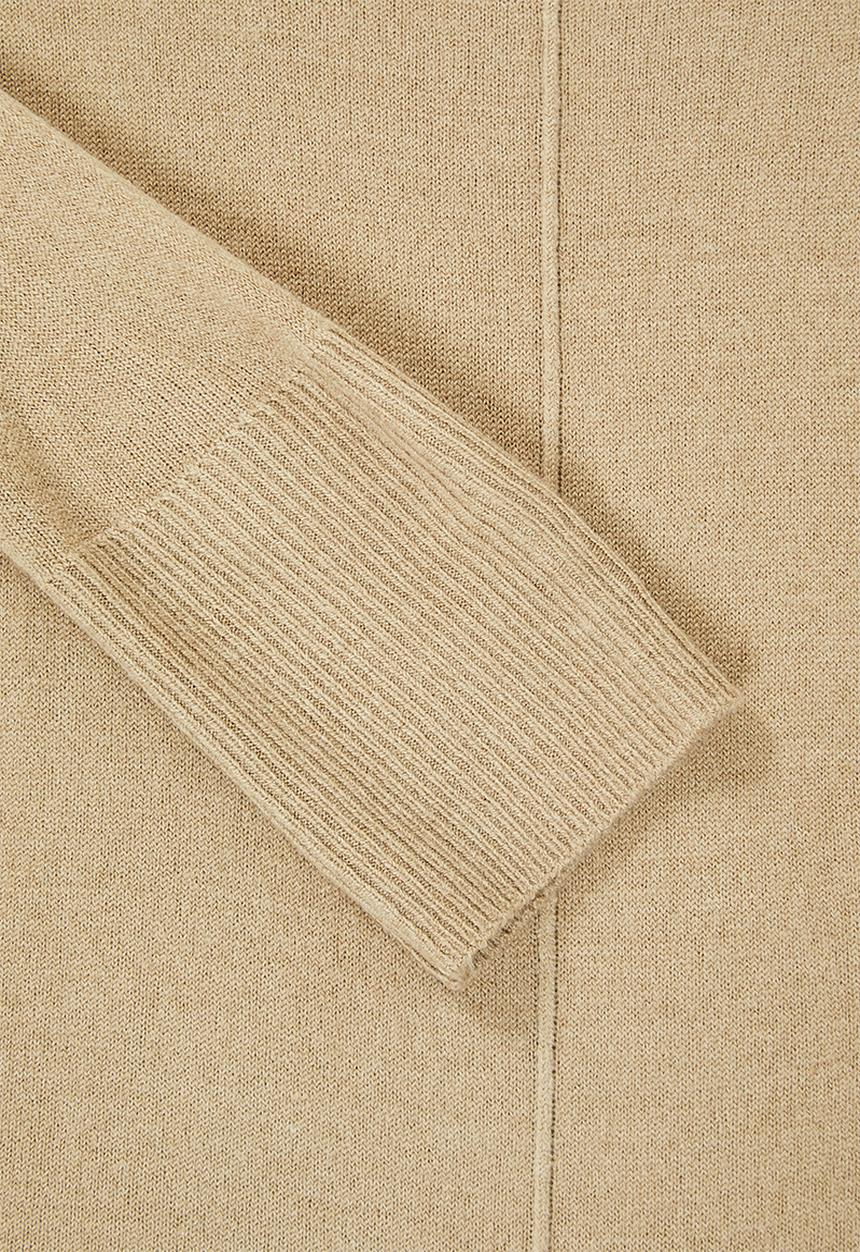 edit - Front seam crew neck - neutral 
