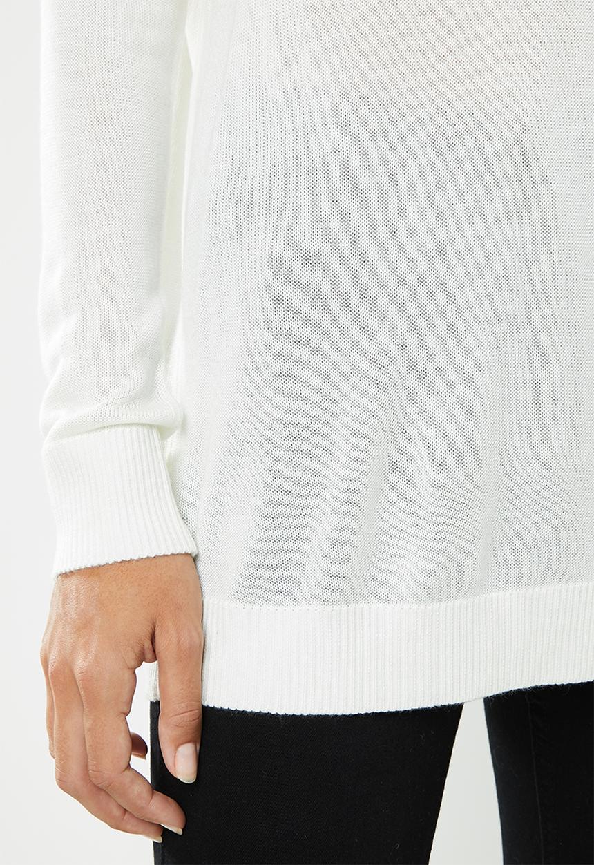 edit - V-back jersey - cream 