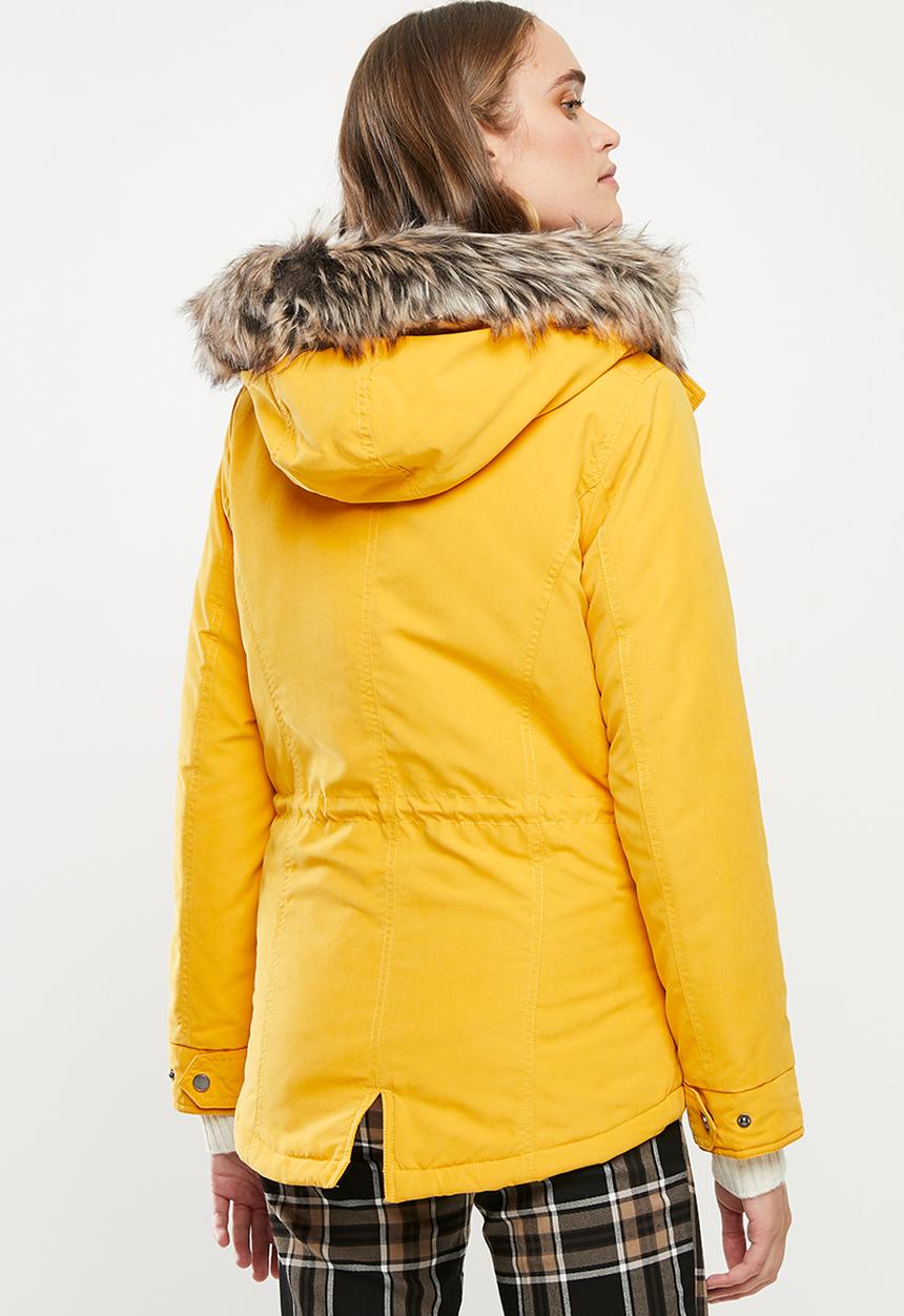ONLY - New lucca parka jacket - yellow