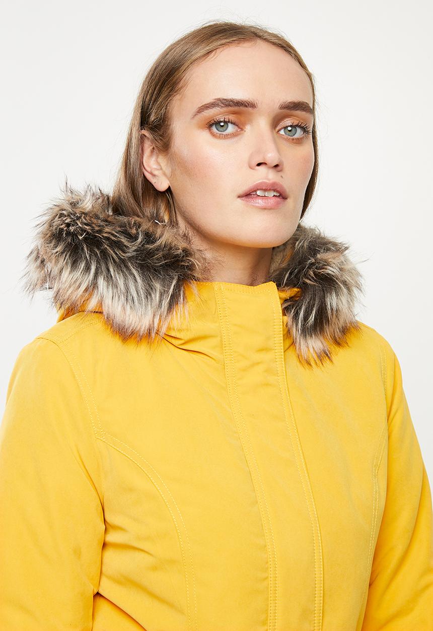 ONLY - New lucca parka jacket - yellow
