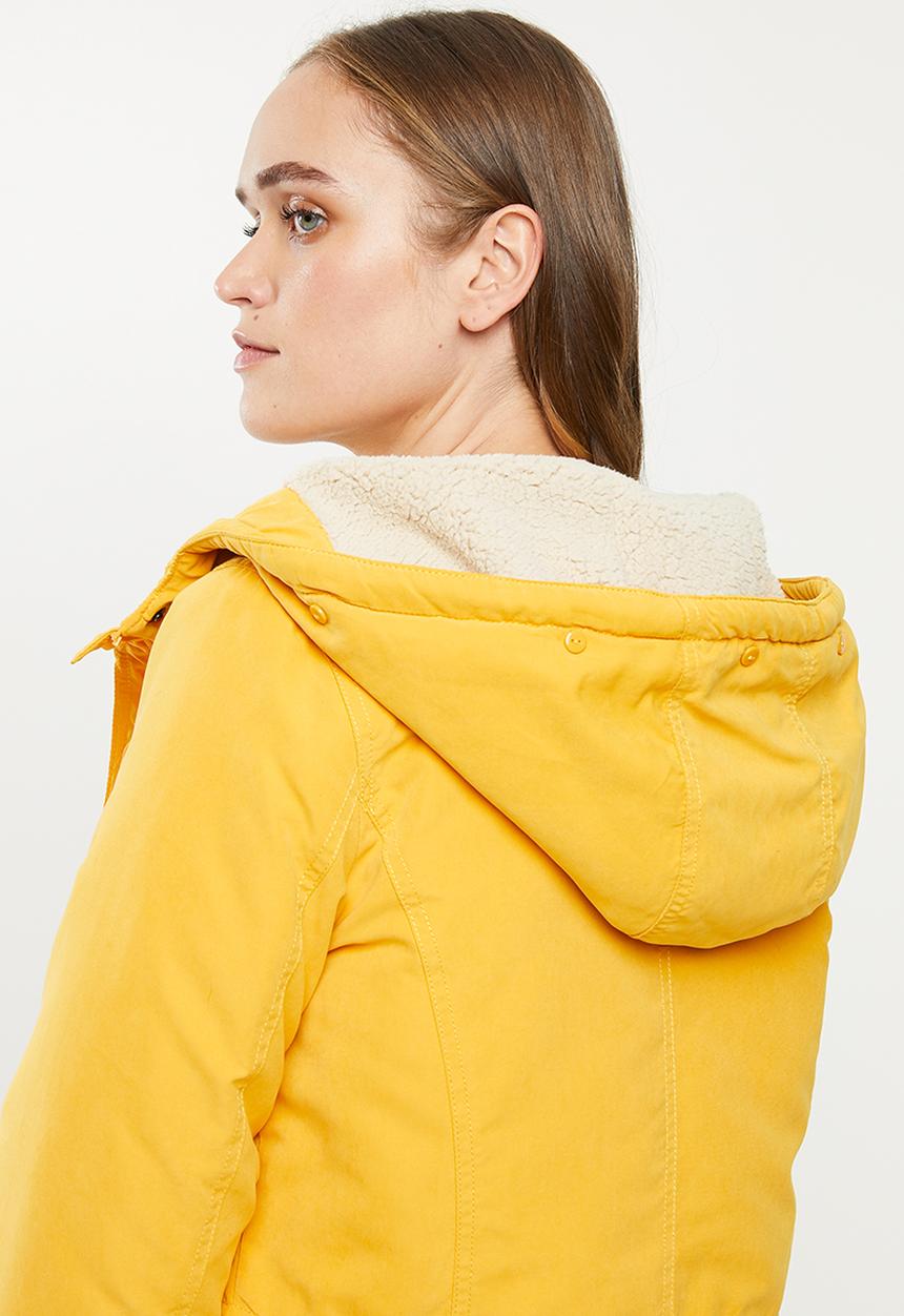 ONLY - New lucca parka jacket - yellow