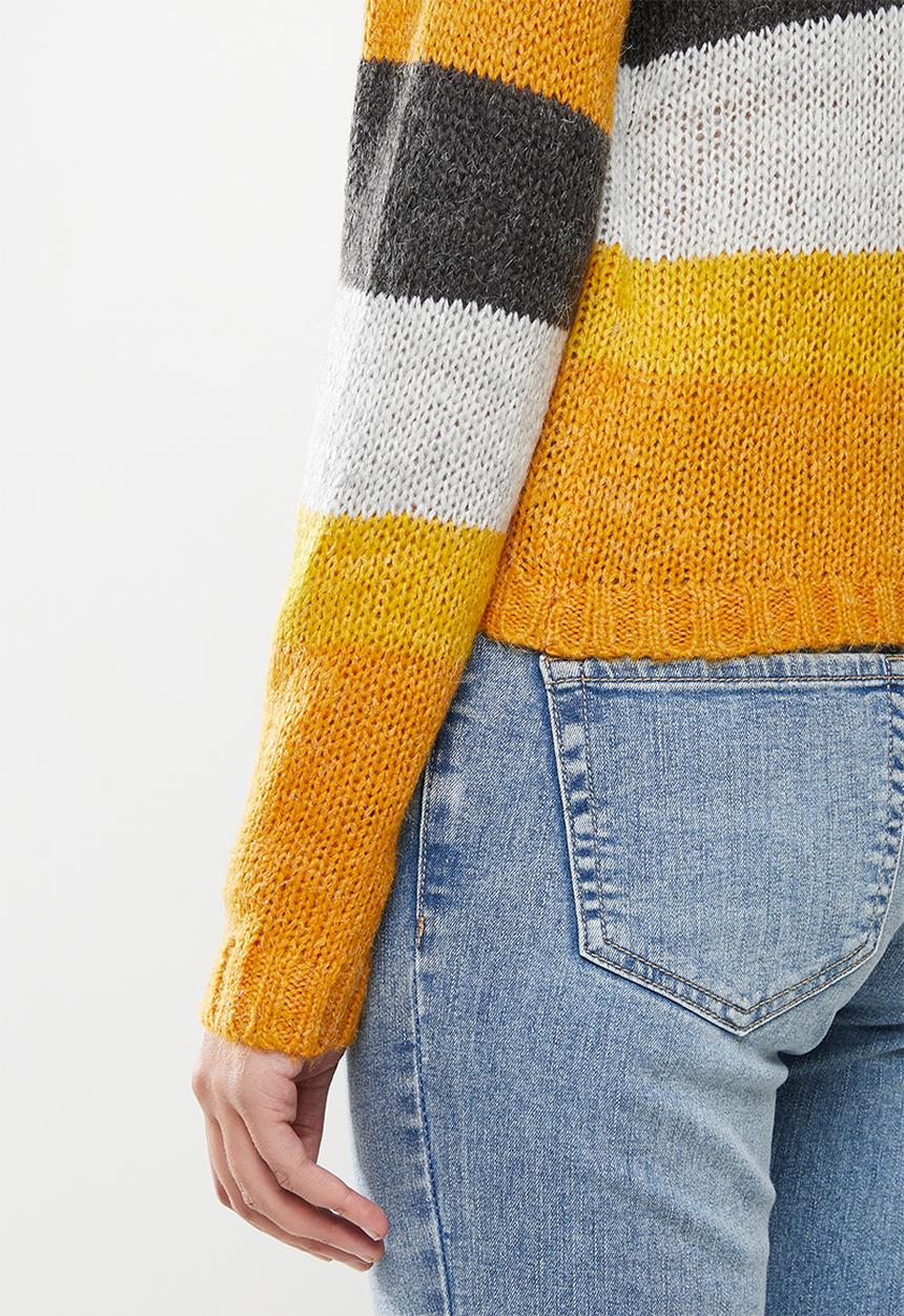 Jacqueline de Yong - Cordella pullover - cream & yellow 