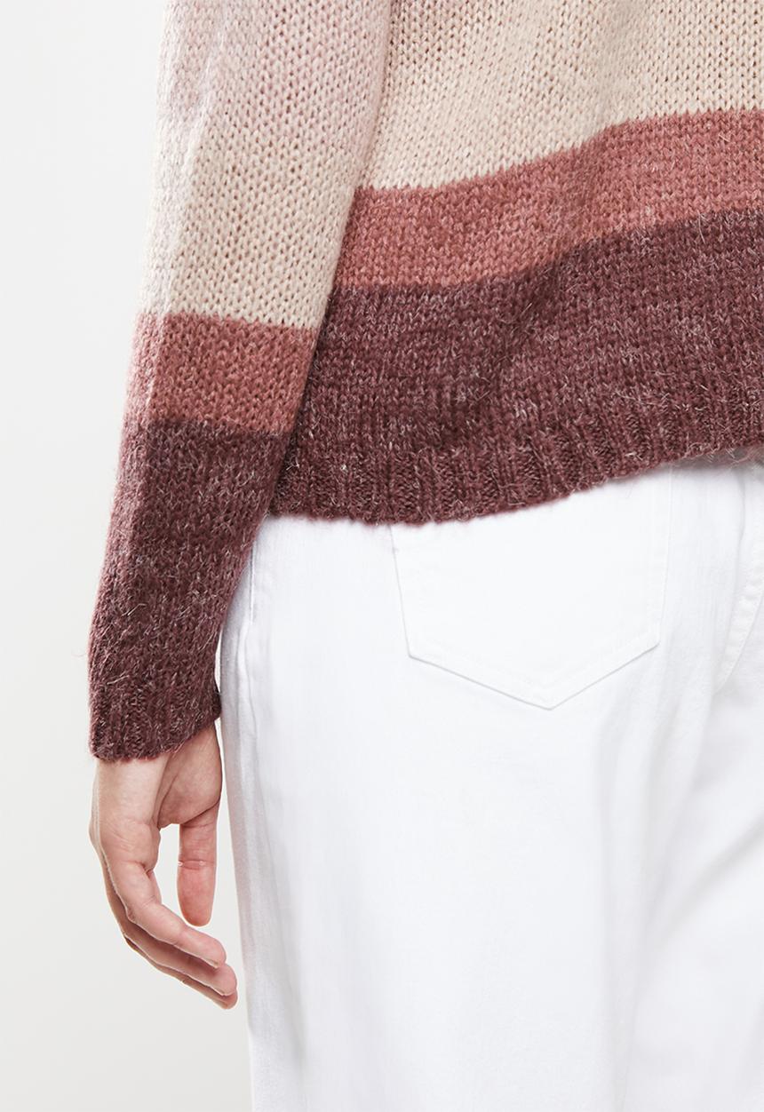 Jacqueline de Yong - Cordella pullover - cream & pink 