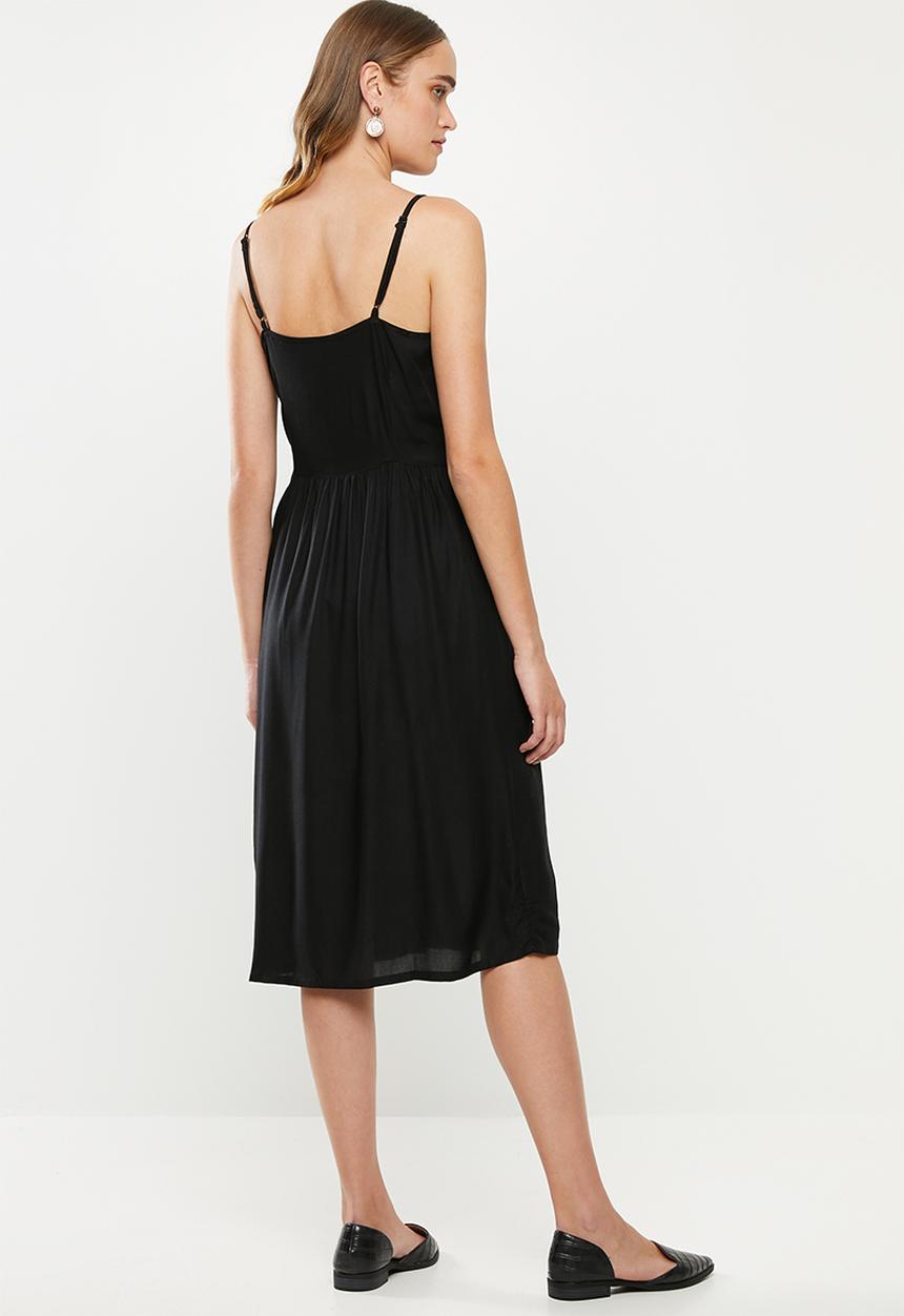 Jacqueline de Yong - Kitti short sleeve midi dress - black