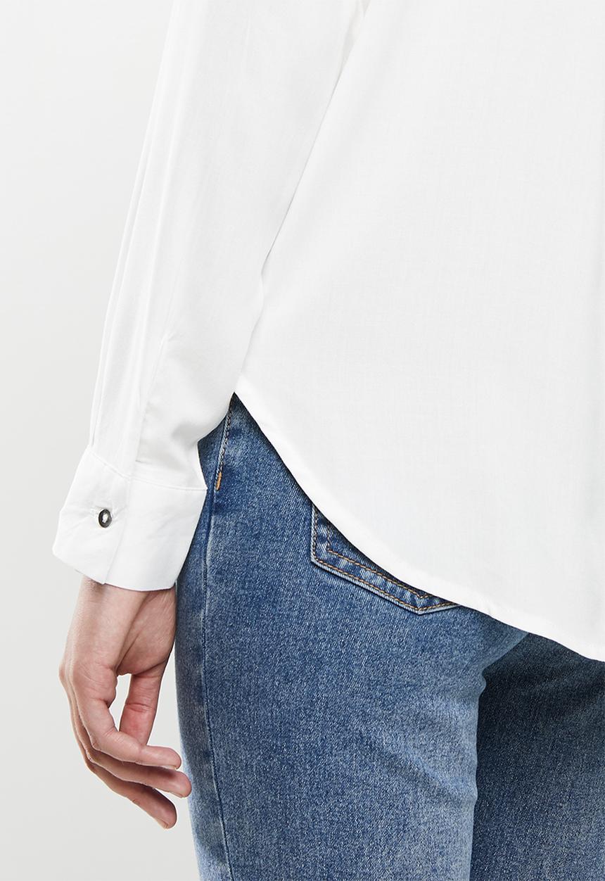 Jacqueline de Yong - Opal long sleeve shirt - white