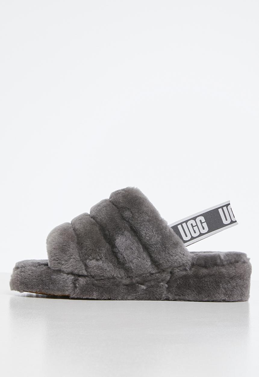 UGG® - Fluffy yeah slide - charcoal