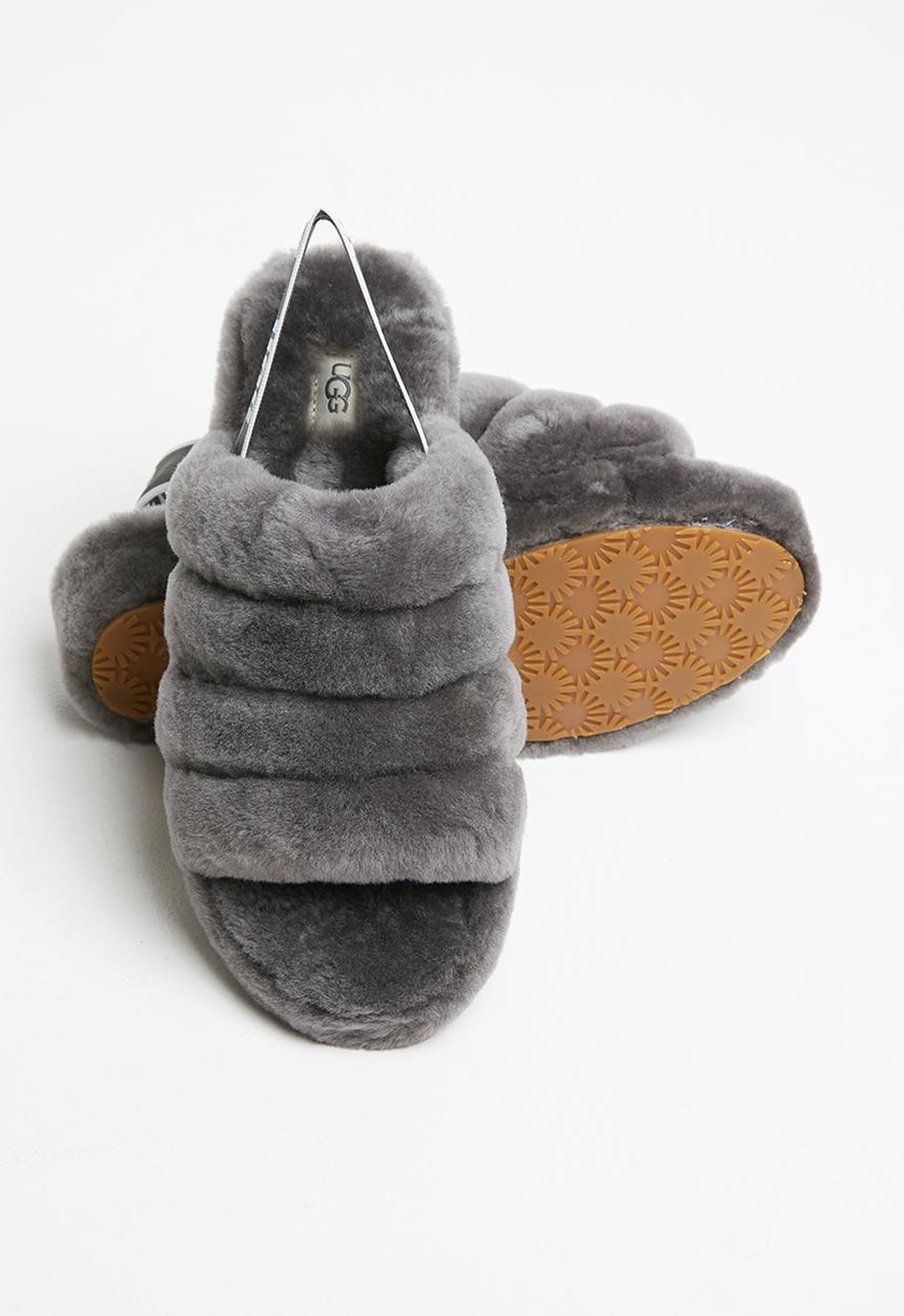 UGG® - Fluffy yeah slide - charcoal
