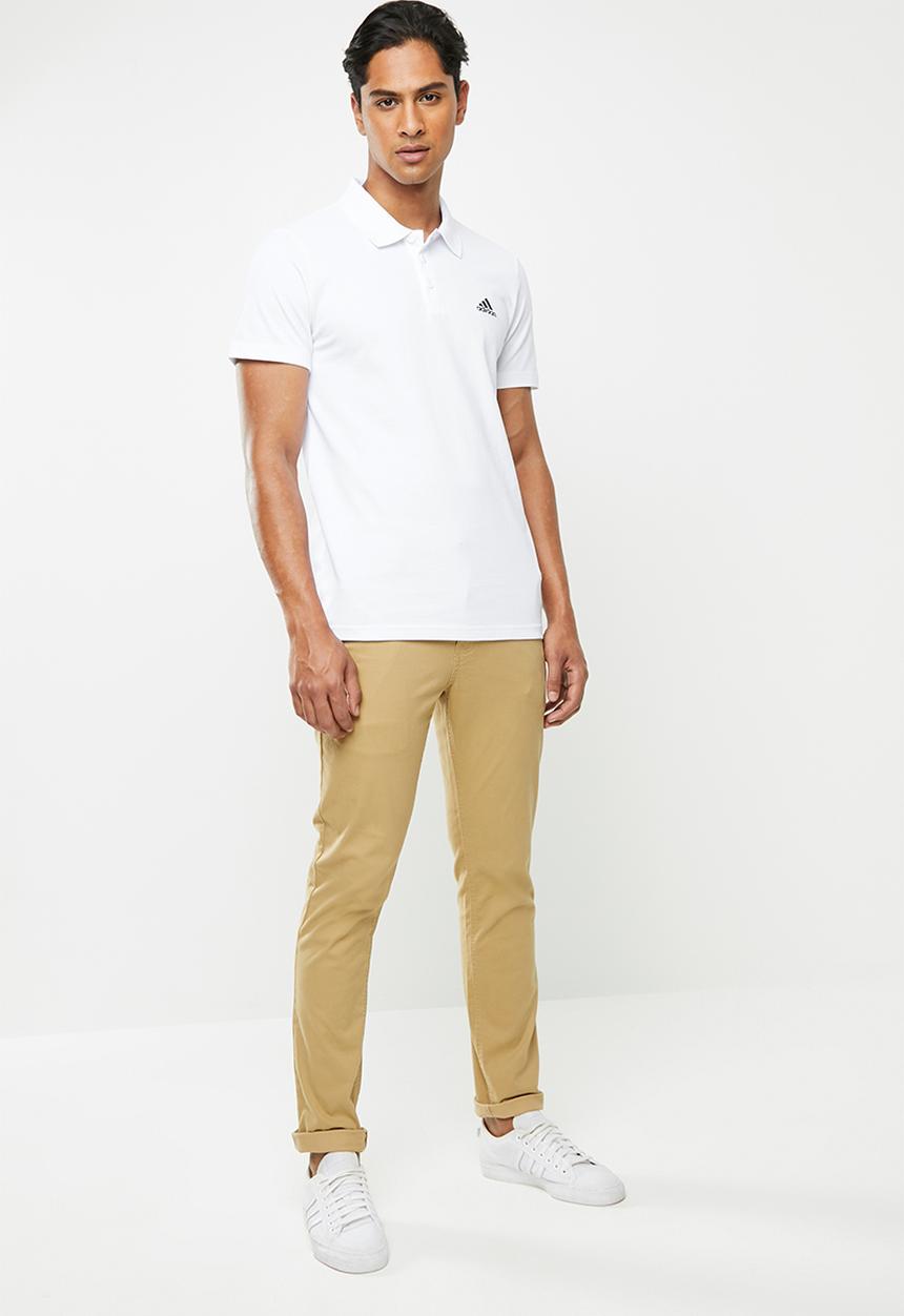 adidas Performance - Adidas short sleeve polo - white
