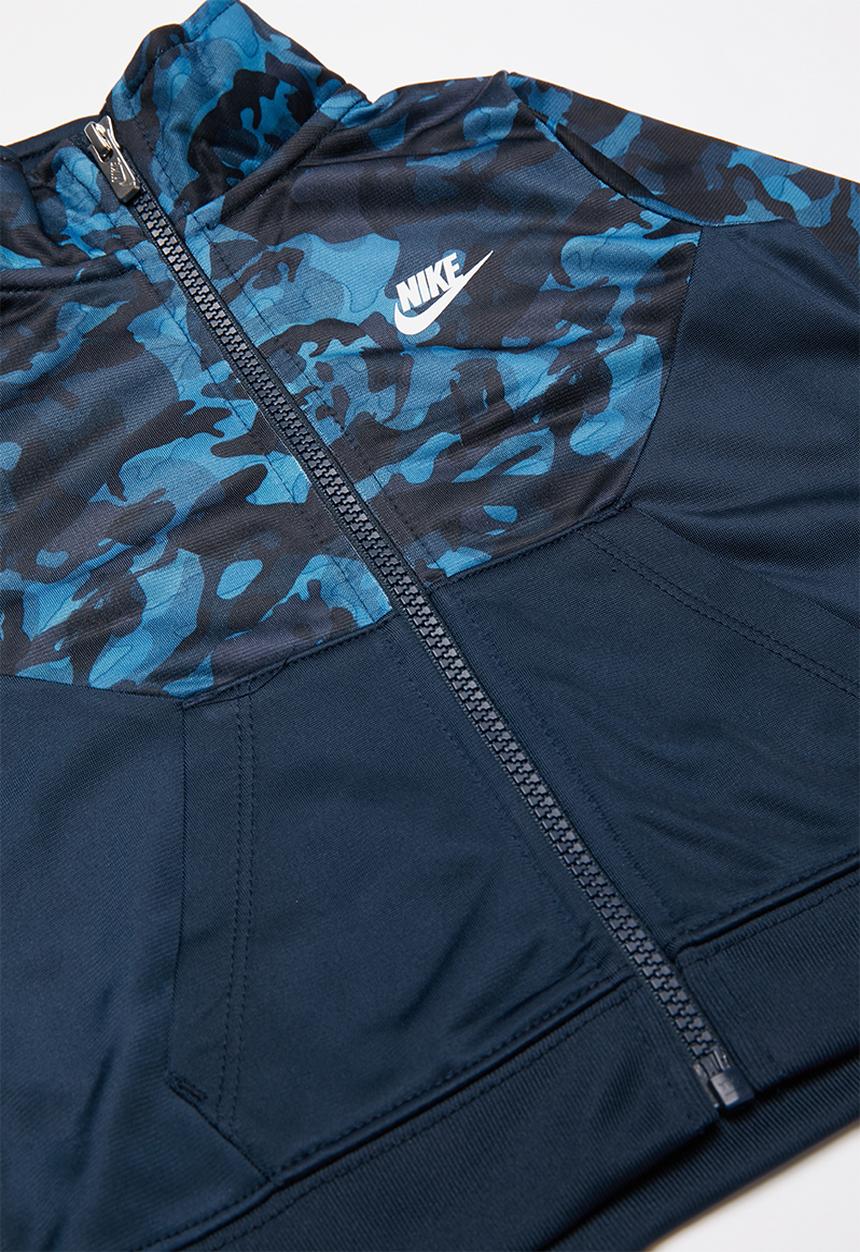 Nike - Nike kids boys texture camo tricot set  - navy & black
