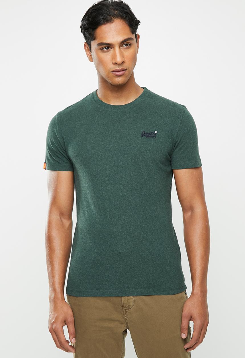 Superdry. - Ol vintage embroidery tee - green