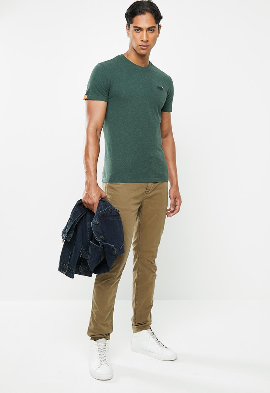 Superdry. - Ol vintage embroidery tee - green