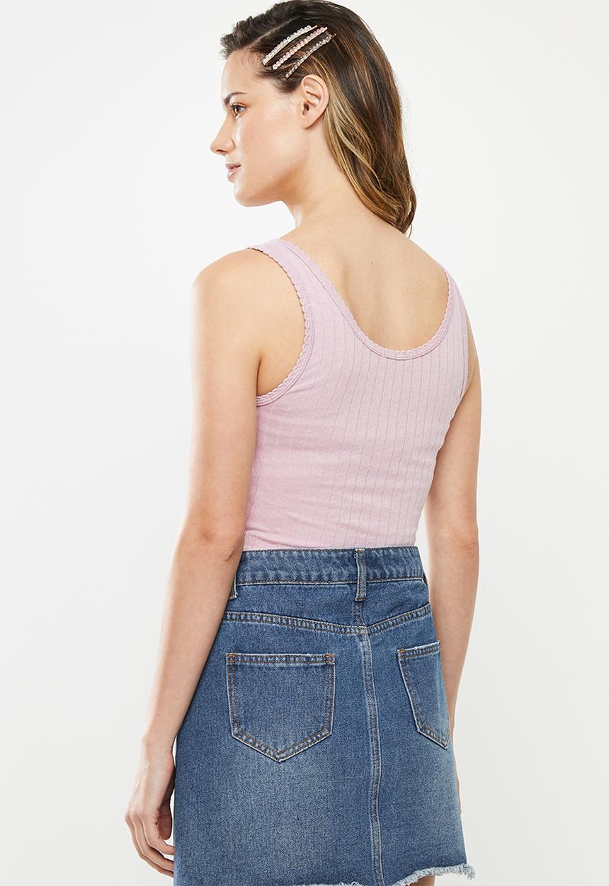 Cotton On - The pointelle tank top - purple