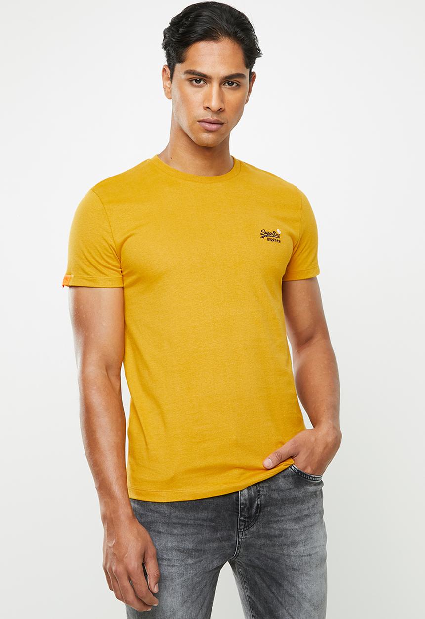 Superdry. - Ol vintage embroidery tee - yellow