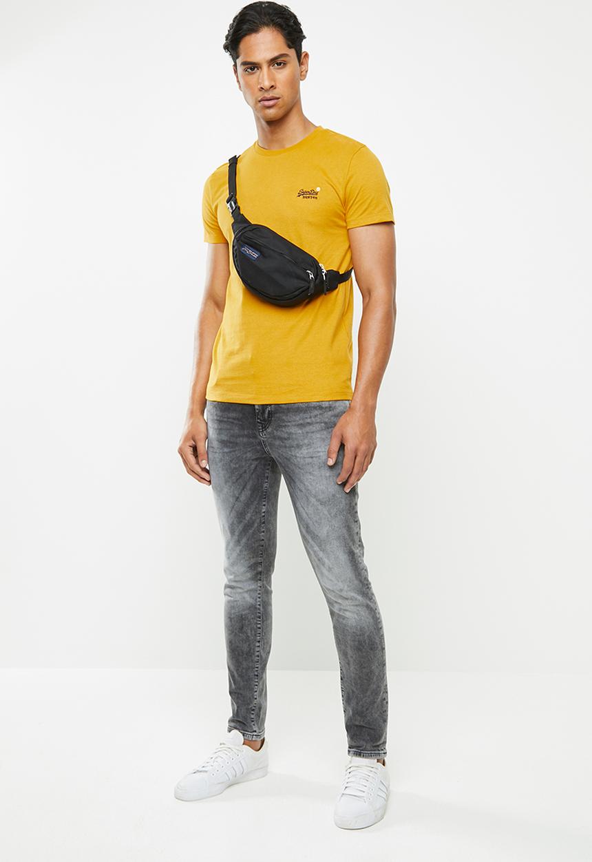 Superdry. - Ol vintage embroidery tee - yellow