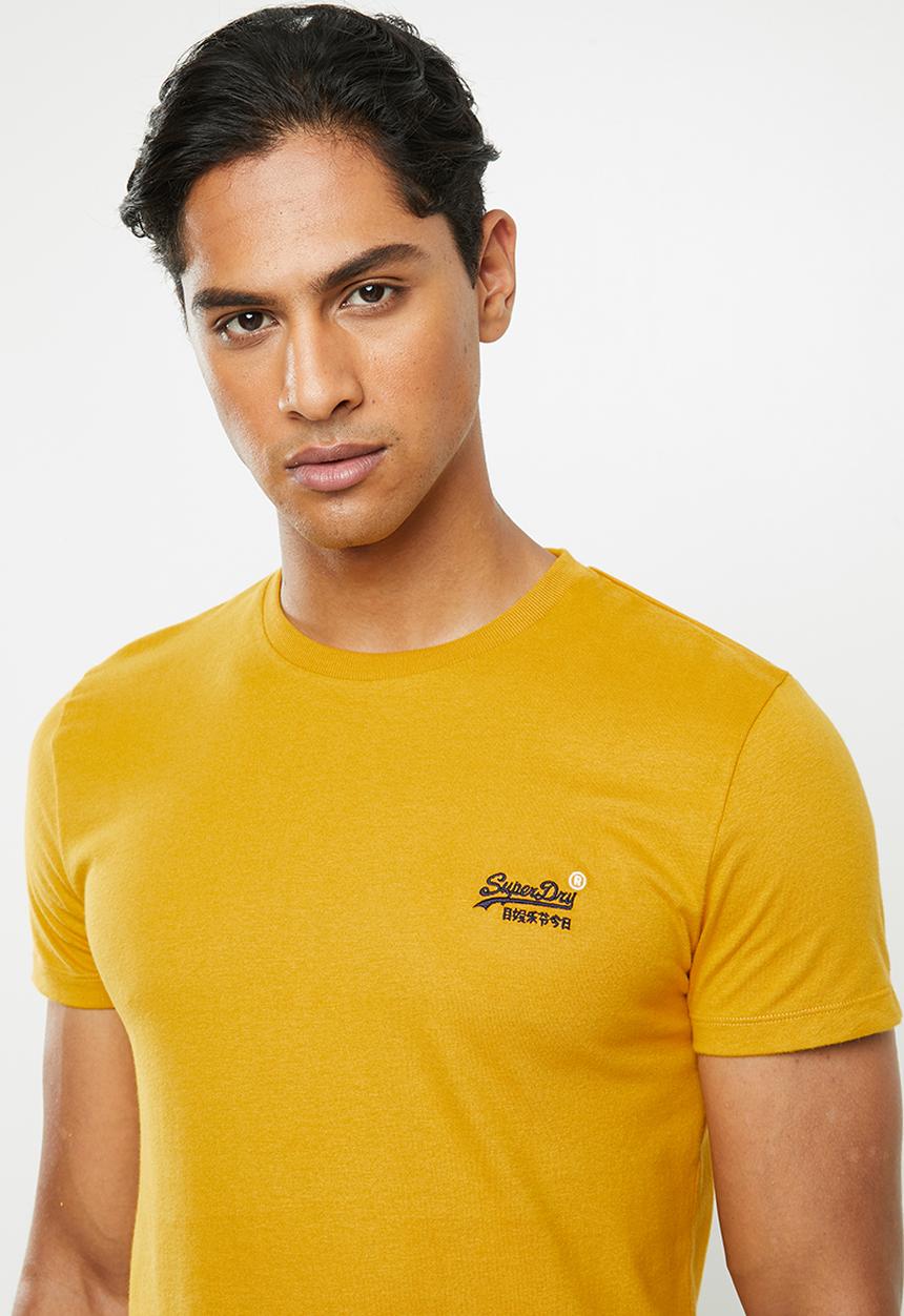 Superdry. - Ol vintage embroidery tee - yellow