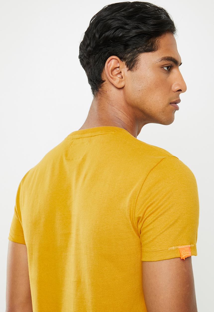 Superdry. - Ol vintage embroidery tee - yellow