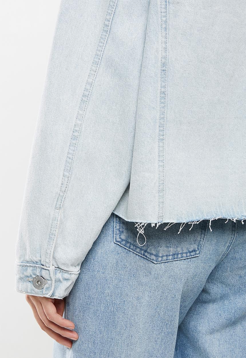 Cotton On - Oversized denim jacket - faded blue
