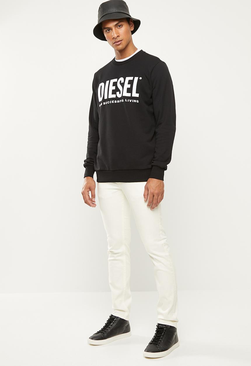 Diesel  - S-gir division logo sweater - black