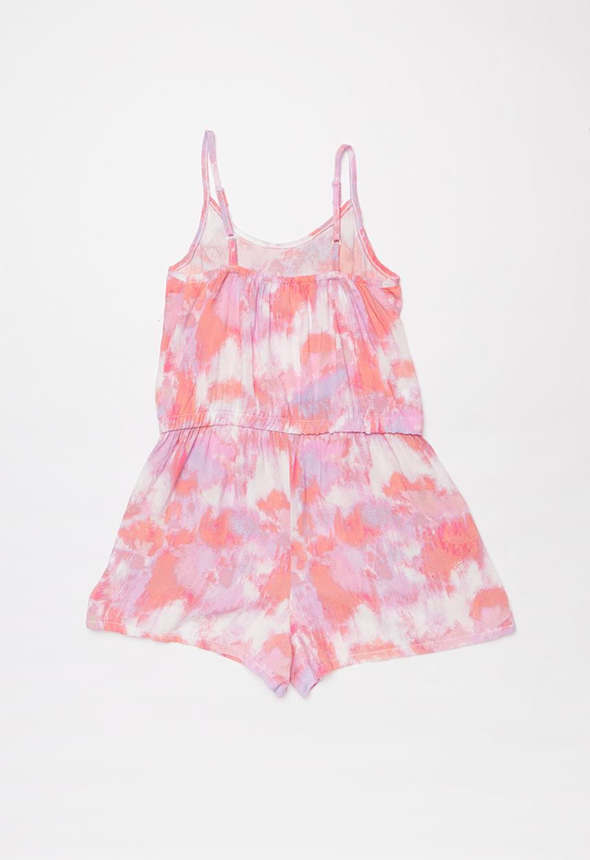 Rebel Republic - Ruffle neck playsuit - multi