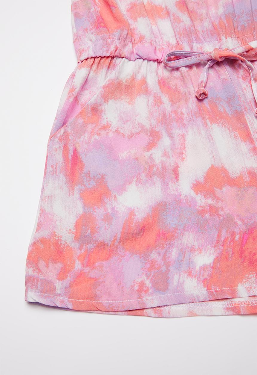 Rebel Republic - Ruffle neck playsuit - multi
