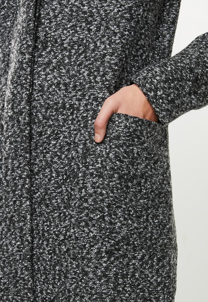 ONLY - Larya melange coat - dark grey 