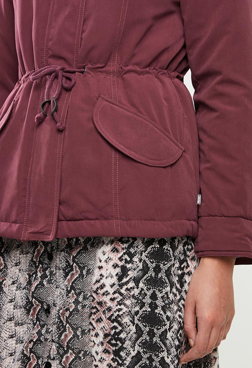 ONLY - New lucca parka jacket - burgundy 