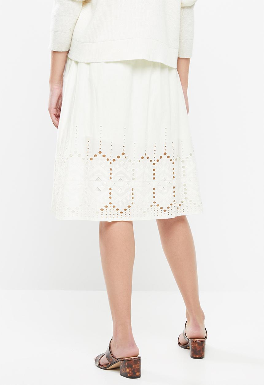 Jacqueline de Yong - Sweety knee skirt - cream
