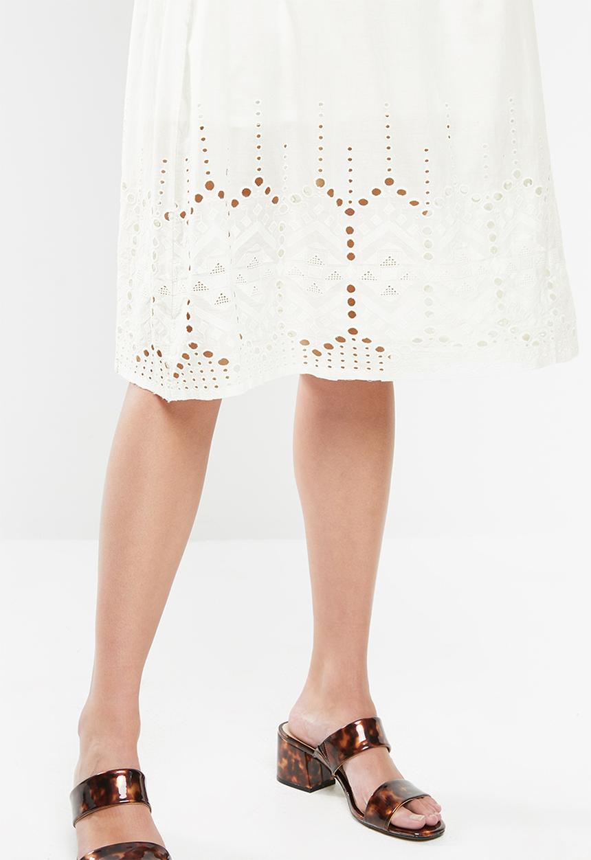 Jacqueline de Yong - Sweety knee skirt - cream