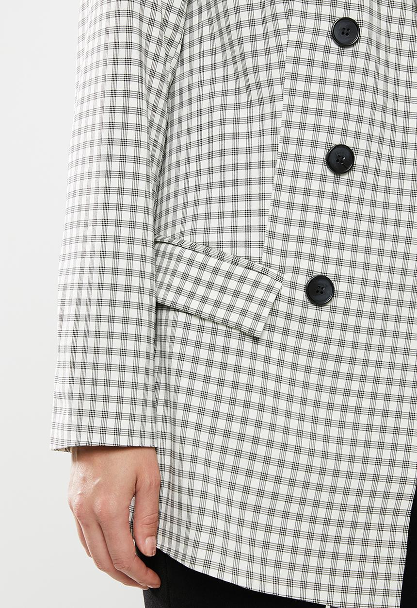 Missguided - Checked blazer - grey